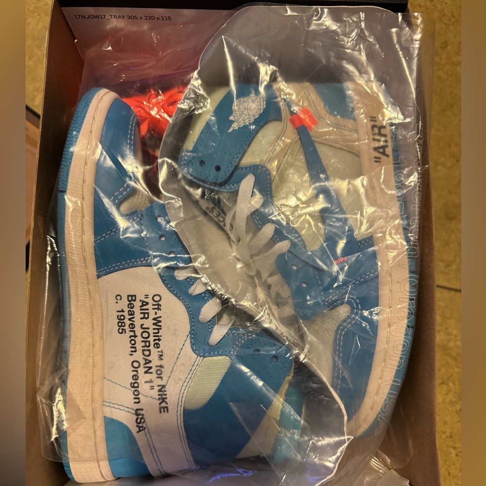 **SOLD** Nike Off-White Air Jordan 1 High Blue and White